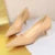 Patent Leather Mid Heel Shoes Spring New Kitten Heels 4.5 Cm Pointed Shoes Pumps Occupational Ol Office Heels