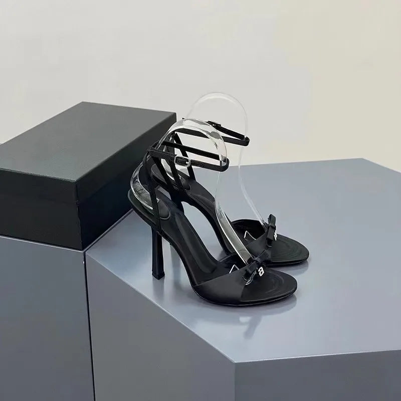 New Sandals Thin High Heels Open Toe Zipper Dancing Shoes Summer Ballroom Dance Shoes
