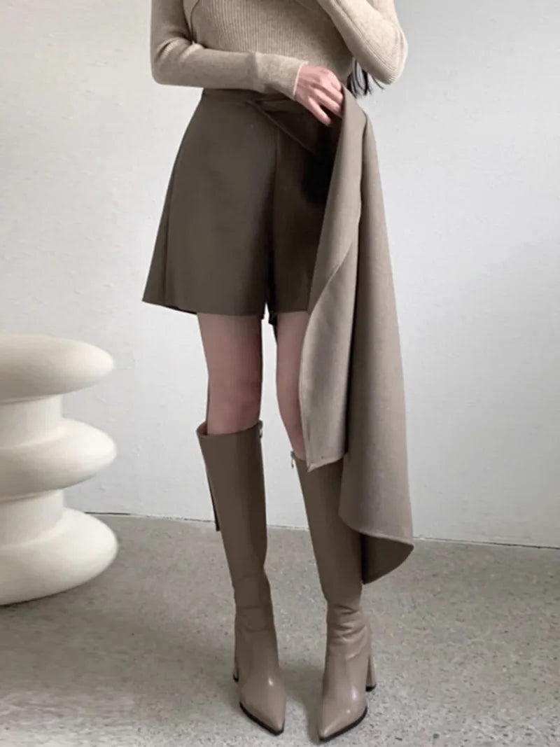 Retro Western Style Irregular Half Length Spring Autumn New Design Sense High Waist Versatile Skirts