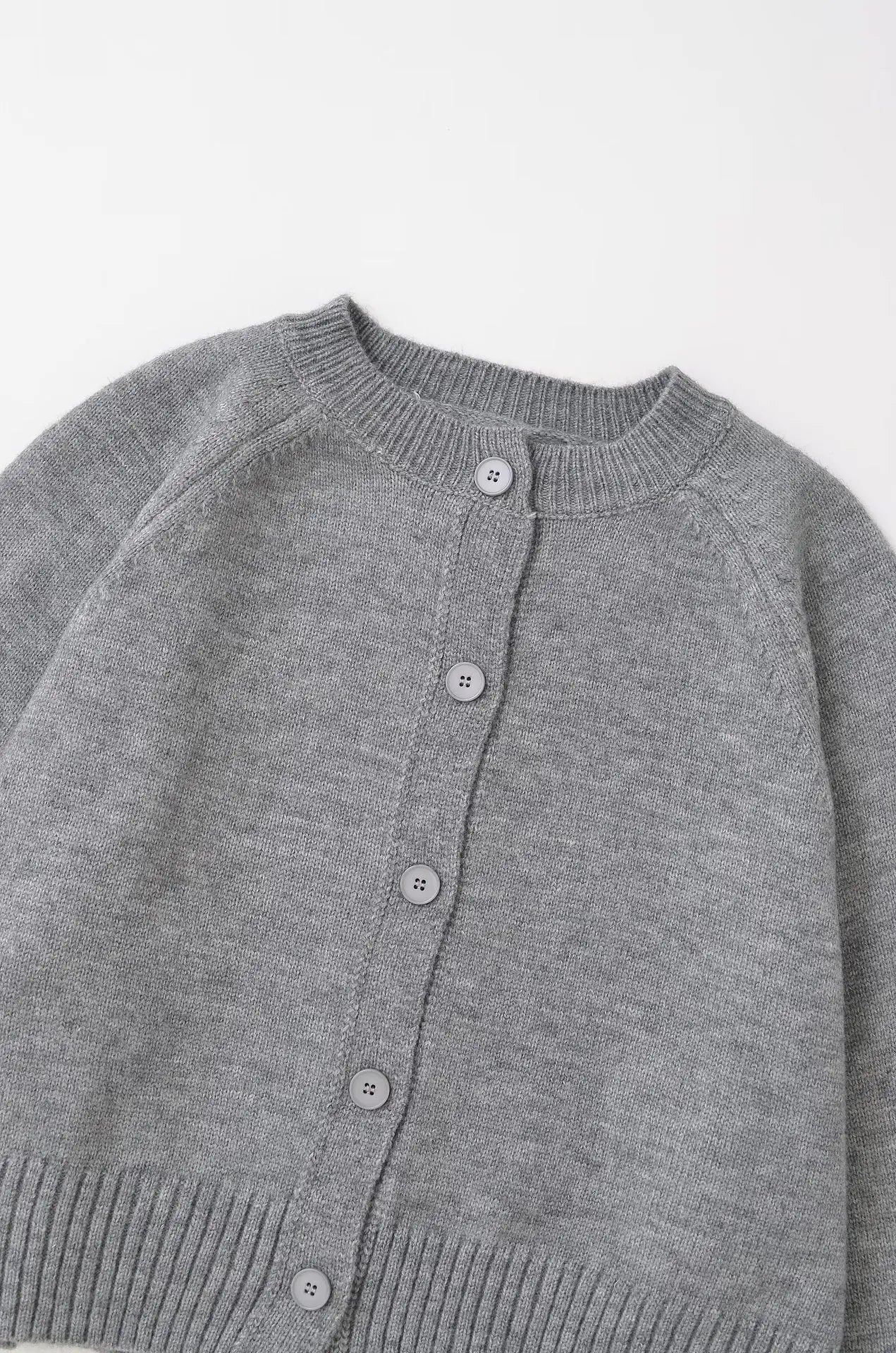 Cropped Cardigan Sweater Autumn Long Sleeve O Neck Single Breasted Jumpers New Knitted Outerwear
