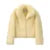 Winter Yellow Faux Fur Jacket Thicken Warm Stand Collar Fox Fur Coat Outerwear