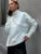 Winter Knit Turtleneck Pullover Female Clothes Loose Ribbed Patchwork Long Sleeve Oversized Sweater Knitwear