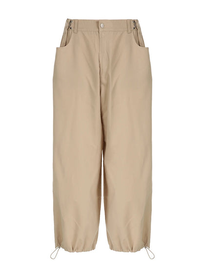 Street Style Loose Adjustable Waist Baggy Cargo Pants