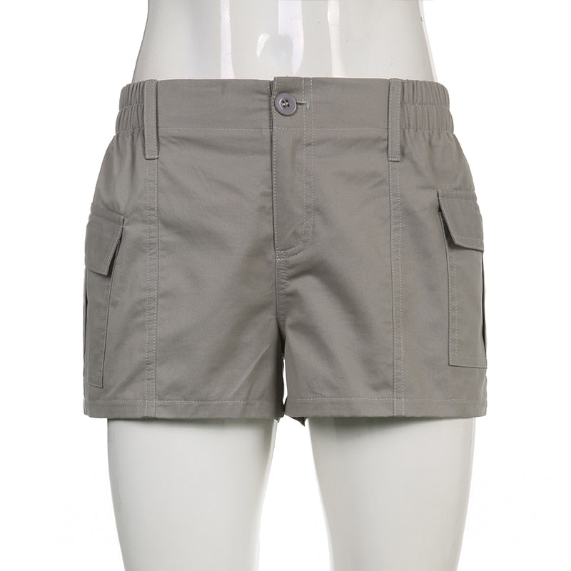 Low Waisted Shorts Harajuku Retro Basic Sporty Bottom Biker