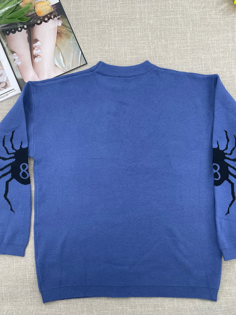 Temperament Commuter Style Pullover Sweater for ’s Autumn and Winter New Loose All-match Crew-neck Knitwear