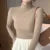 Autumn Winter Turtleneck Sweater Basic Knitted Tops Slim Pullover Korean Simple Jumpers