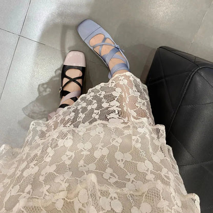 Ballet Blue Black Pink Heels Round Toe Lolita Mary Janes Pumpsfree Shipping Shoes on Offer Sandals Summer