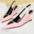 Patent Leather High Heels Wedges Shoes Lady Pumps Pointed Toe Hollow Back Strap 6.5 Cm Sandals White Heels Shoes