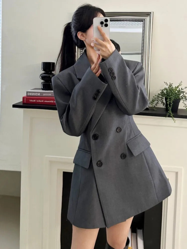 Autumn New Blazer Coats for Long Sleeve Office Lady Korean Loose Street Trends Blazers Jacket