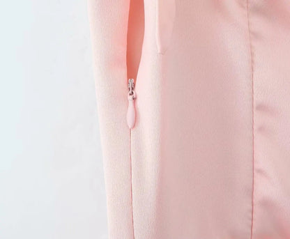 Pleated Design Tie-up Sleeveless Summer Dresses Color Slim Fit Mini Dress Simple Party Dress