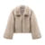 Winter Fluffy Gradient Faux Fur Coat Thicken Warm Fox Fur Jacket Style Furry Fur Overcoat