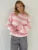 Knit Sweater Pullover Female Striped Hollow Out Loose Contrast Long Sleeve Patchwork Autumn Knitwear ’s Sweater