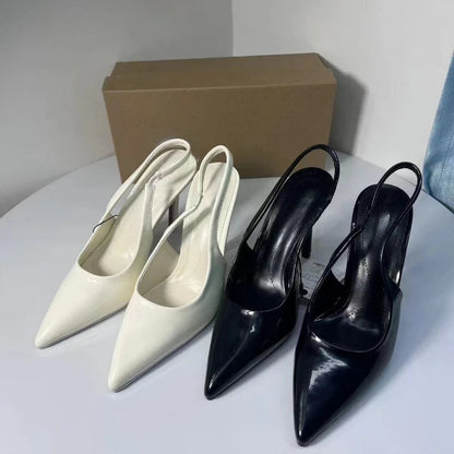 Designer Autumn High Heel Shoes for Black Square Head Belt Buckle Decoration Professional Pumps