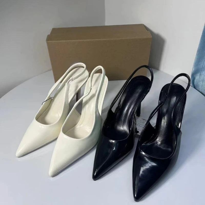 Designer Autumn High Heel Shoes for Black Square Head Belt Buckle Decoration Professional Pumps