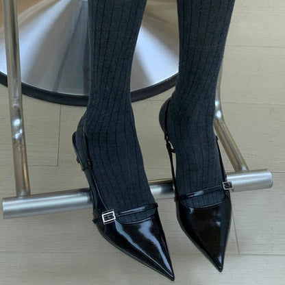 Summer Pointed Toe High Heels Sandals Design Style Thin Heels Banquet Party Sandalias Shoes