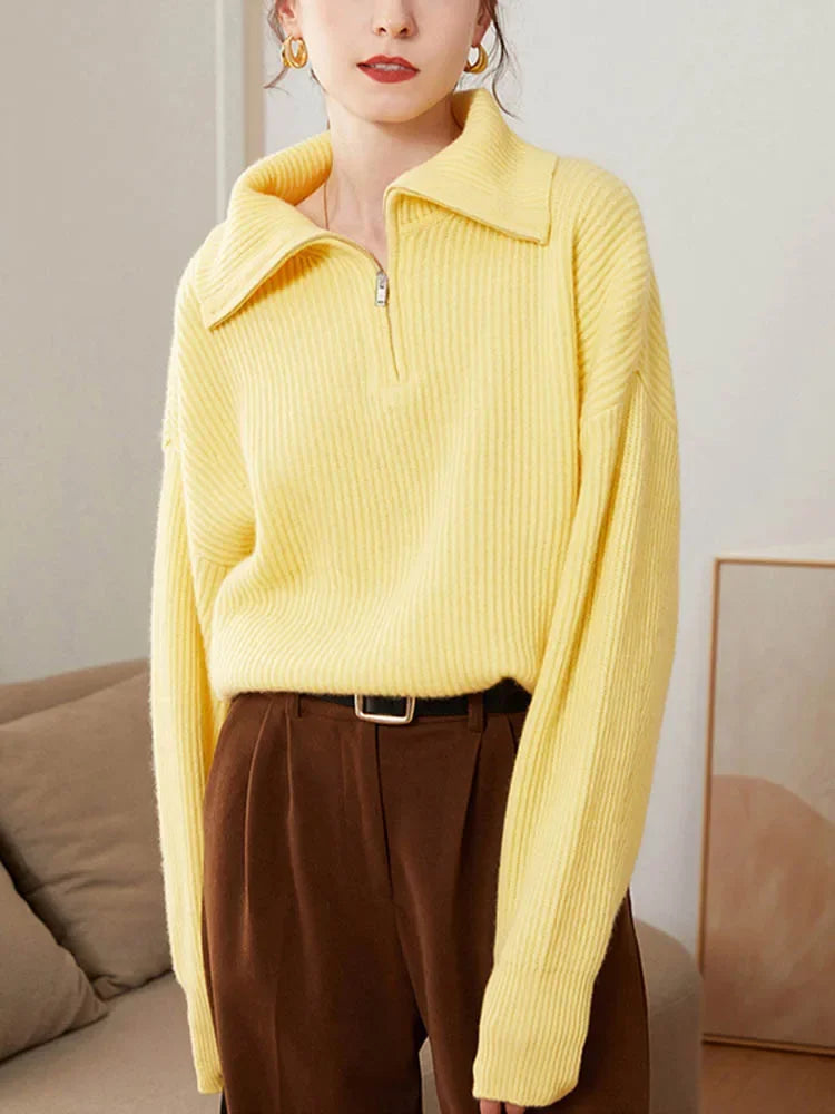 Zip Up Comfy Sweater
