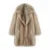 Brand Fluffy Faux Fur Jacket Winter Long Thicken Warm Gradient Fox Fur Coat Furry Overcoat