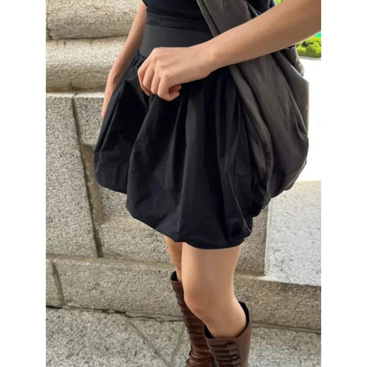 Summer Korean Retro High Street Low Waist Mini Skirt Sport Skirt