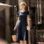 Dress Navy Collar With a Collegiate and Artistic Style Summer New White Moonlight Waist-cinched Long Dress
