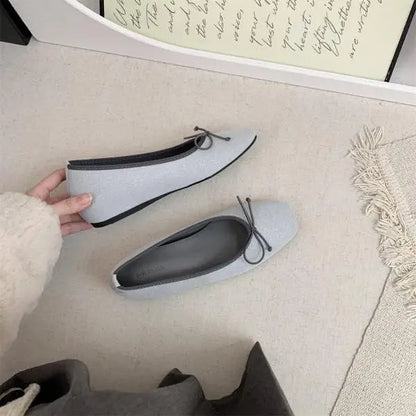 Increas Height Summer Shoes Square Toe Female Sneakers Clogs Platform Autumn Allmatch Dress Flats Slipon M