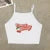 Short-sleeved T-shirt Summer Cherry Letter Print Short-sleeved Top Spice Wearing Crop Short Slim-fit Street Style