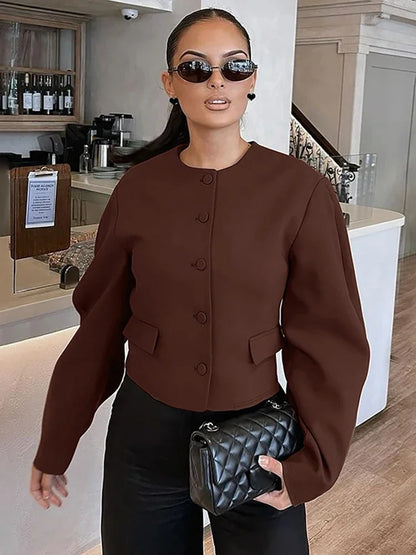 Cardigan Skirt Two Pieces Set Female Button Long Sleeve Top Slim Mini Skirt Matching Set Autumn