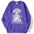 Harajuku Anime Girl Design Sweatshirts Couples Kawaii Hoodie Comfortable Creative Top All-match Comfortable