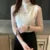 Korean Tops Spring New Summer Tops Clothes Sleeveless Blouse Knit Elastic Blusas