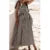 Summer Striped Dress Vacation Clothes Square Collar Sleeveless a Line Long Dresses With Pockets Beach Dresses