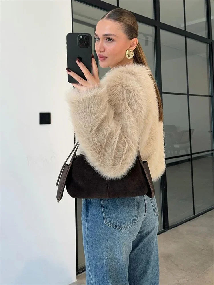Oversized Sweater Outwear for High Waist Long Sleeve Loose Winter Jackets New