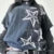 Y2k Grunge Emo T-shirt 2000s Cross Cyber Goth Patchwork Long Sleeve Tees E-girl Gothic Harajuku Loose Tops