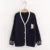 Korean Sweet Sweaters Japanese V Neck Long Sleeve Cardigans New Embroidery Cardigan