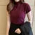 Woman Blouses Short Sleeve Summer Tops Blouse Turtleneck Knitted Blouse Shirt Tops Blouses Df4908