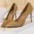 Shoes 9 Cm Heels Suede Woman Pumps Pointed Toe High Heels Stiletto Party Shoes Wedding Shoes Large Size 43