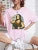 Playing Pranks on Mona Lisa Fitness Print T Shirt Oversized T-shirt Short Sleeve Cotton Loose Tshirt