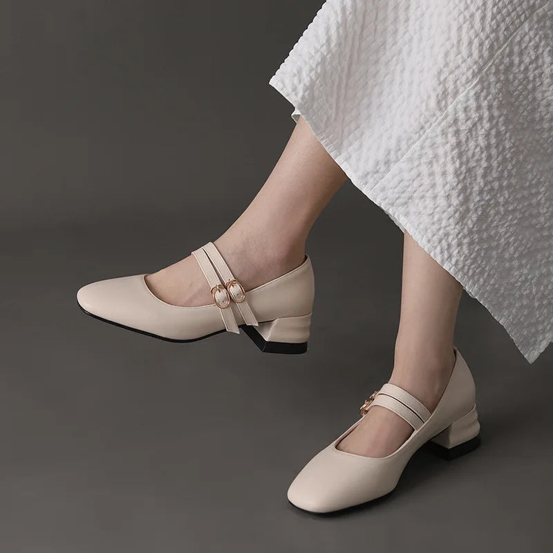 Shoes Female Sneakers Heels Autumn Flats Square Toe Comfortable on Heels Big Size Fall Summer Dress Leisure Lace