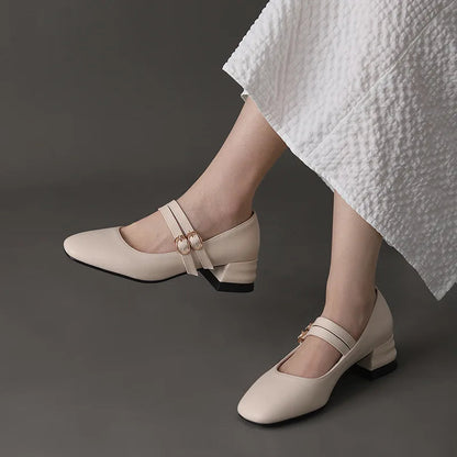 Shoes Female Sneakers Heels Autumn Flats Square Toe Comfortable on Heels Big Size Fall Summer Dress Leisure Lace