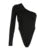 One Shoulder Cut Out Bodysuit Backless Fall Rompers Party Rave Outfits Lady Bodysuit Tops