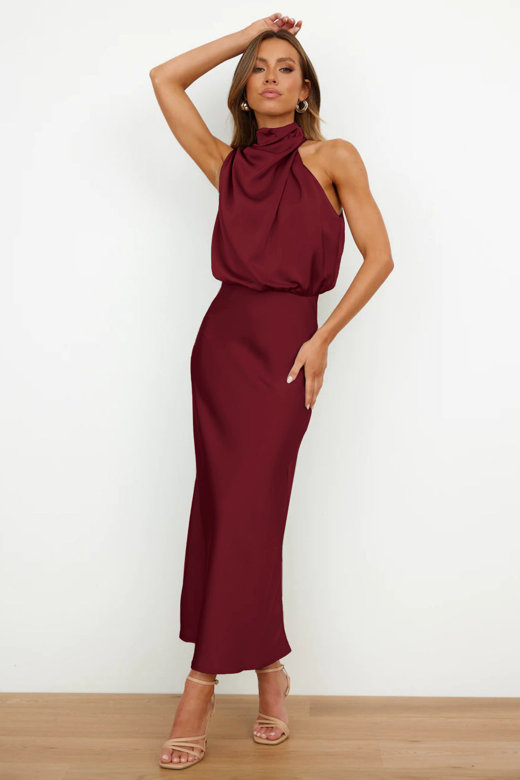 Sleeveless Off Shoulder Bodycon Maxi Dresses Wedding
