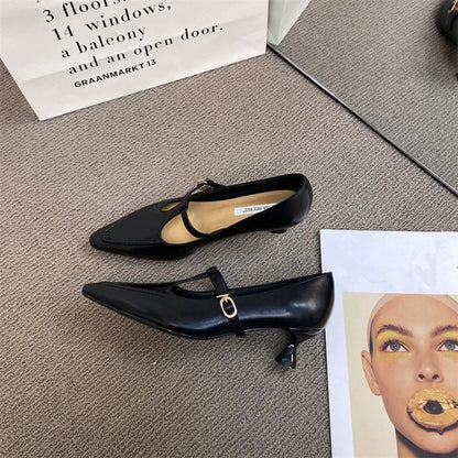 Shoes on Heels Female Footwear Pointed Toe Clogs Platform Shallow Mouth Sneaker Dress New Creepers S
