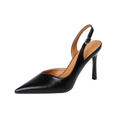 Comfort Shoes for Closed Toe Sandals Allmatch High Heels Suit Female Beige Summer Highheeled Pointed