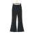 Spring Black Striped Oversized Blazer Loose Notched Full Sleeve Suits High Waist Long Flare Pants Halter Tank Tops