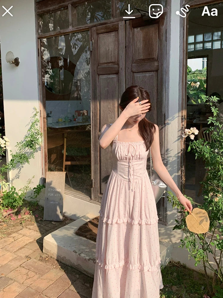 Dress Korean Clothing Outwear Beach Style Strap Dress Even Party Sleeveless Bodycon Summer