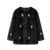 Jewelry Fur Coat Winter Black Plush O-neck Long Sleeve Loose Jacket Female Warm Thicken Lady Overcoat