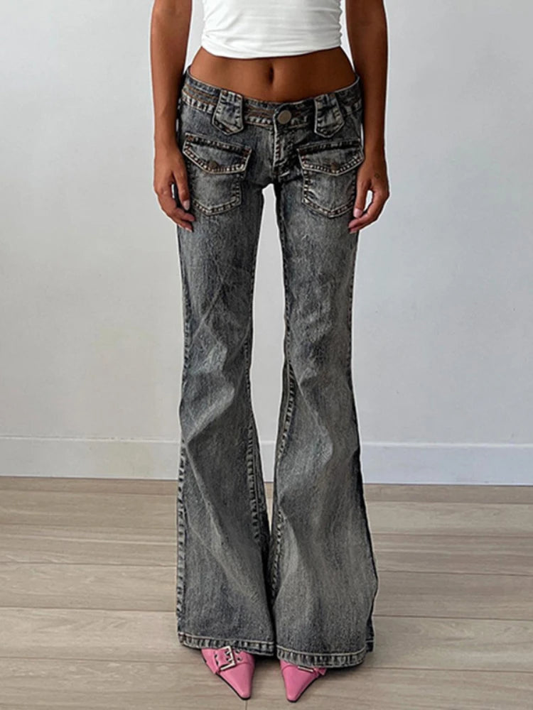 Retro High Waisted Jeans Woman Autumn Winter Loose Slouchy Jeans Femme Street Slim Denim Pants Woman Bottomn