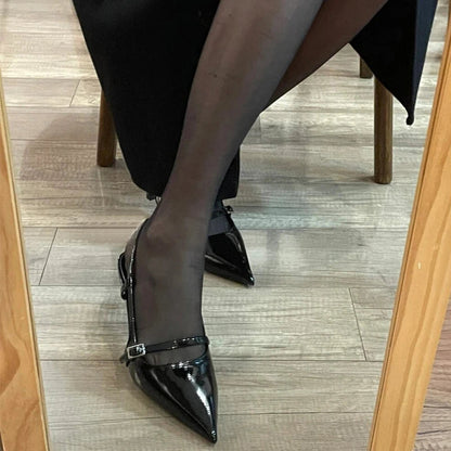 Summer Pointed Toe High Heels Sandals Design Style Thin Heels Banquet Party Sandalias Shoes