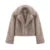 Street Gradient Faux Fur Jacket Winter Brand Fluffy Fox Fur Coat Female Outerwear