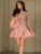 Knitted Mini Dress Female Long Sleeves Gown Flare Sleeves Spliced Autumn Winter Dress A-line Sweet Bodycon Clothes