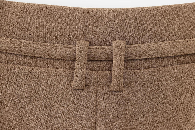 European and American Style New Temperament Versatile Pants Fashionable Simple Drape Wideleg Suit Pants