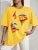 Painted Lady Face Personality Design Print T Shirt Female Street Comfortable T-shirt Soft Tops Breathable Short Sleeve